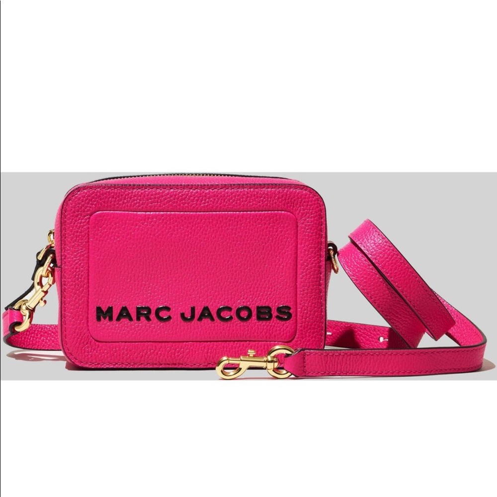 Marc Jacobs The Box Leather Crossbody in Pink